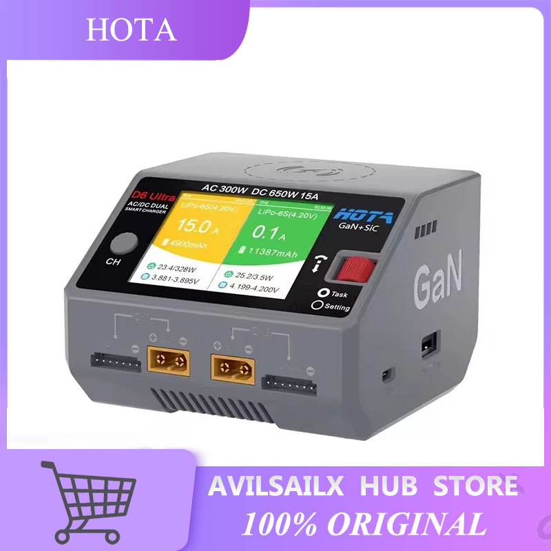 Lipo Battery 6S - Cargador de Doble Canal HOTA D6