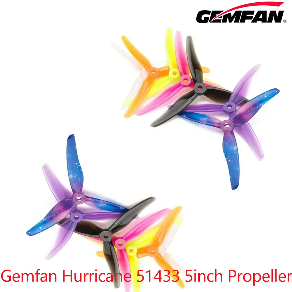 5 Inch Propeller - 12 Pares de Hélices Gemfan Hurricane