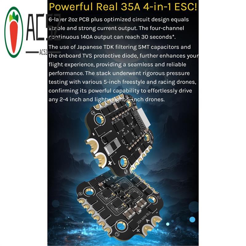 Betaflight Fc - AC52-Para Speedybee F405 Mini pila BLS