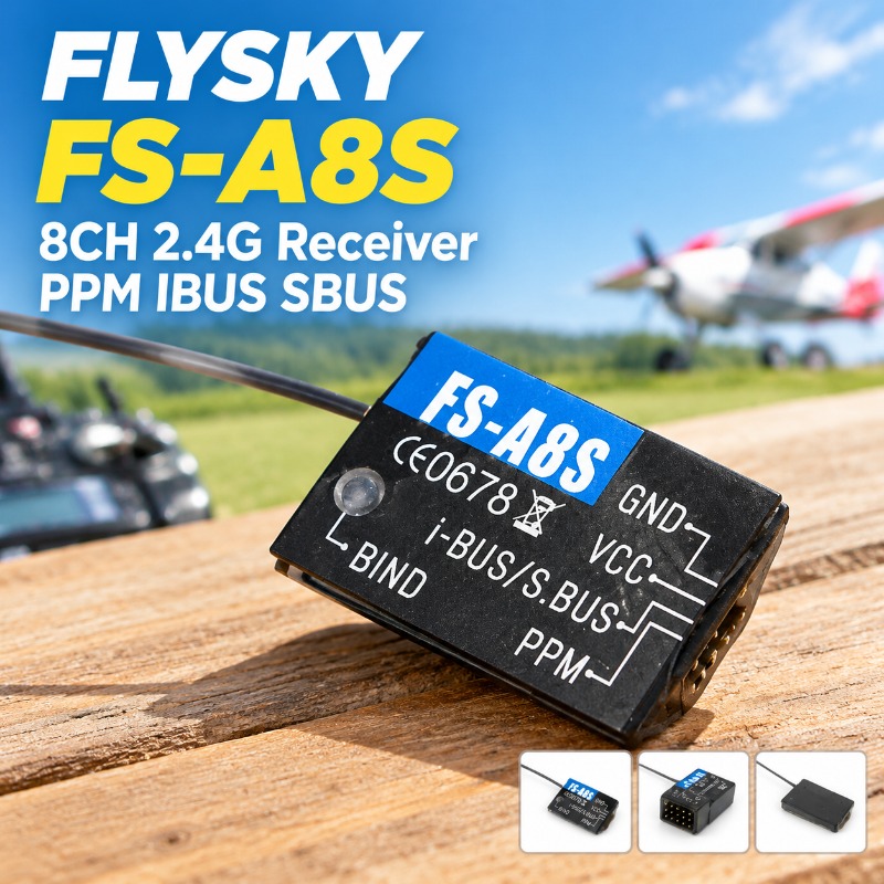 Rc Drone - Receptor RC Mini FS-A8S 2.4G 8CH