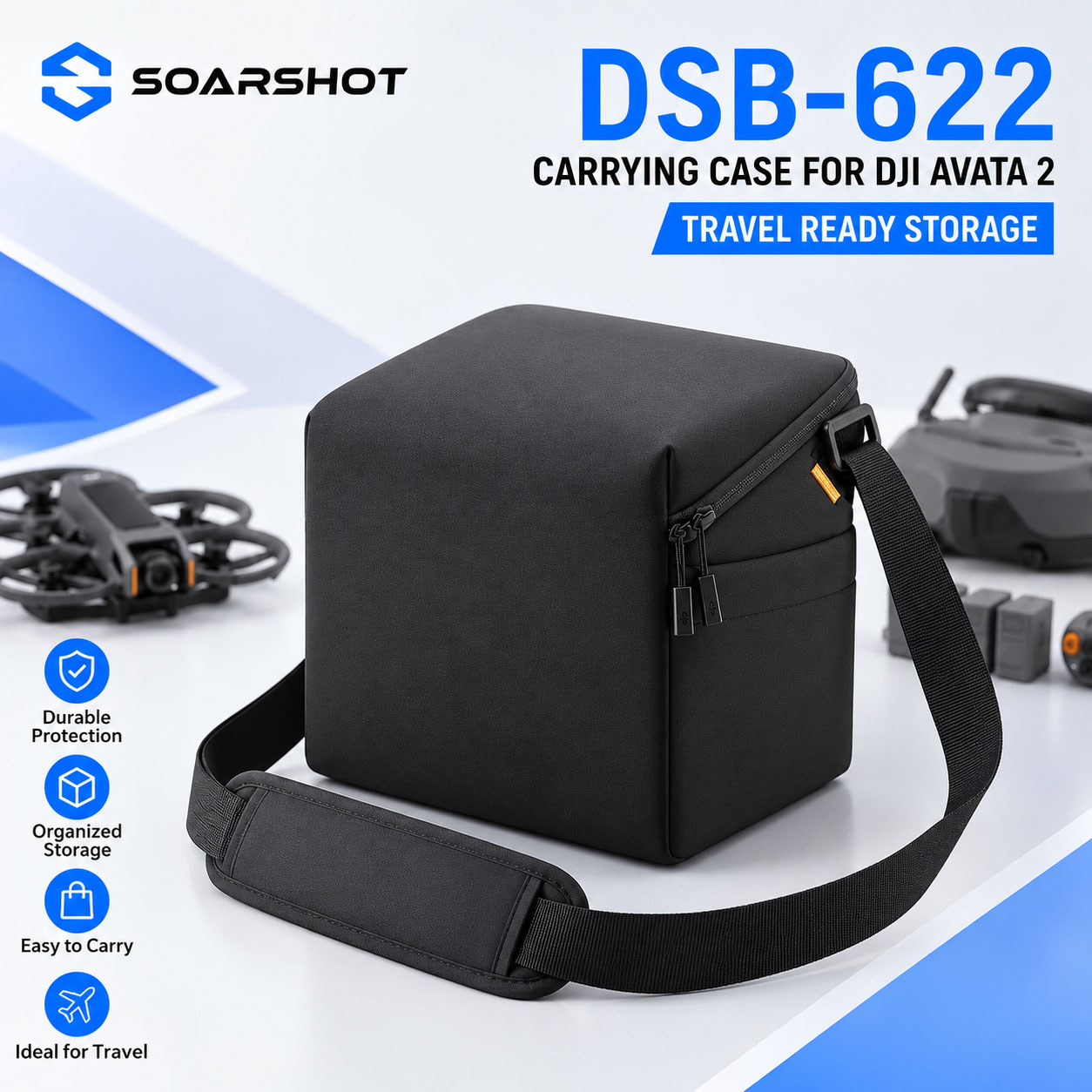 Drone Goggles Dji - Estuche de Transporte SOARSHOT para Gafas