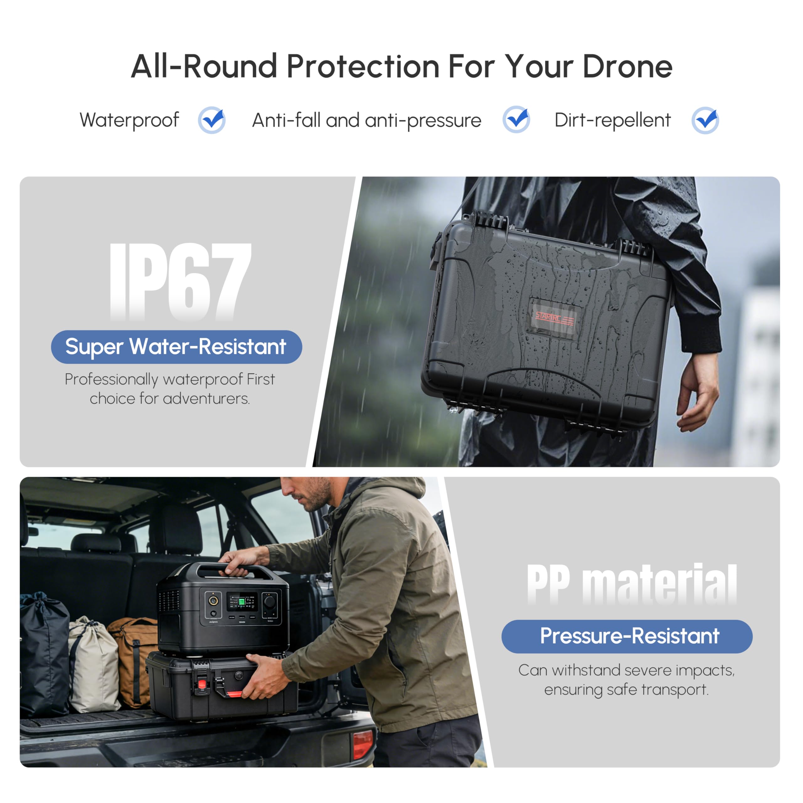 Estuche Rígido Impermeable par - Drone Goggles Dji reseña y precio