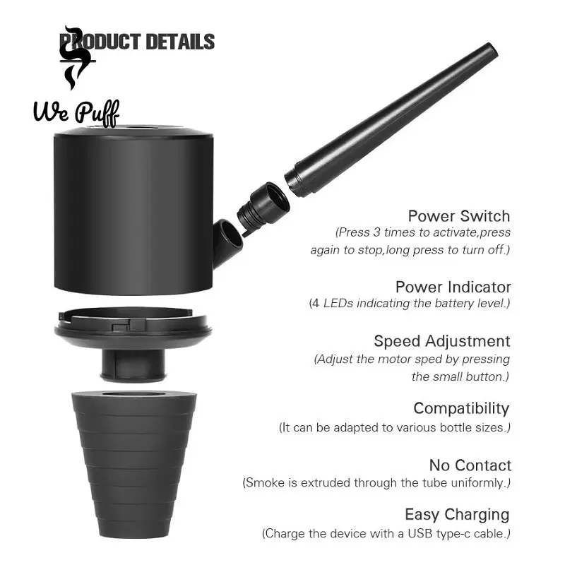 WE PUFF Shisha soplador automá - Smoke Stopper reseña y precio