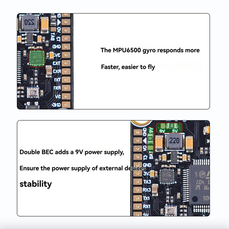 80A + F405/F722 STACK para Dro - F722 Flight Controller reseña y precio