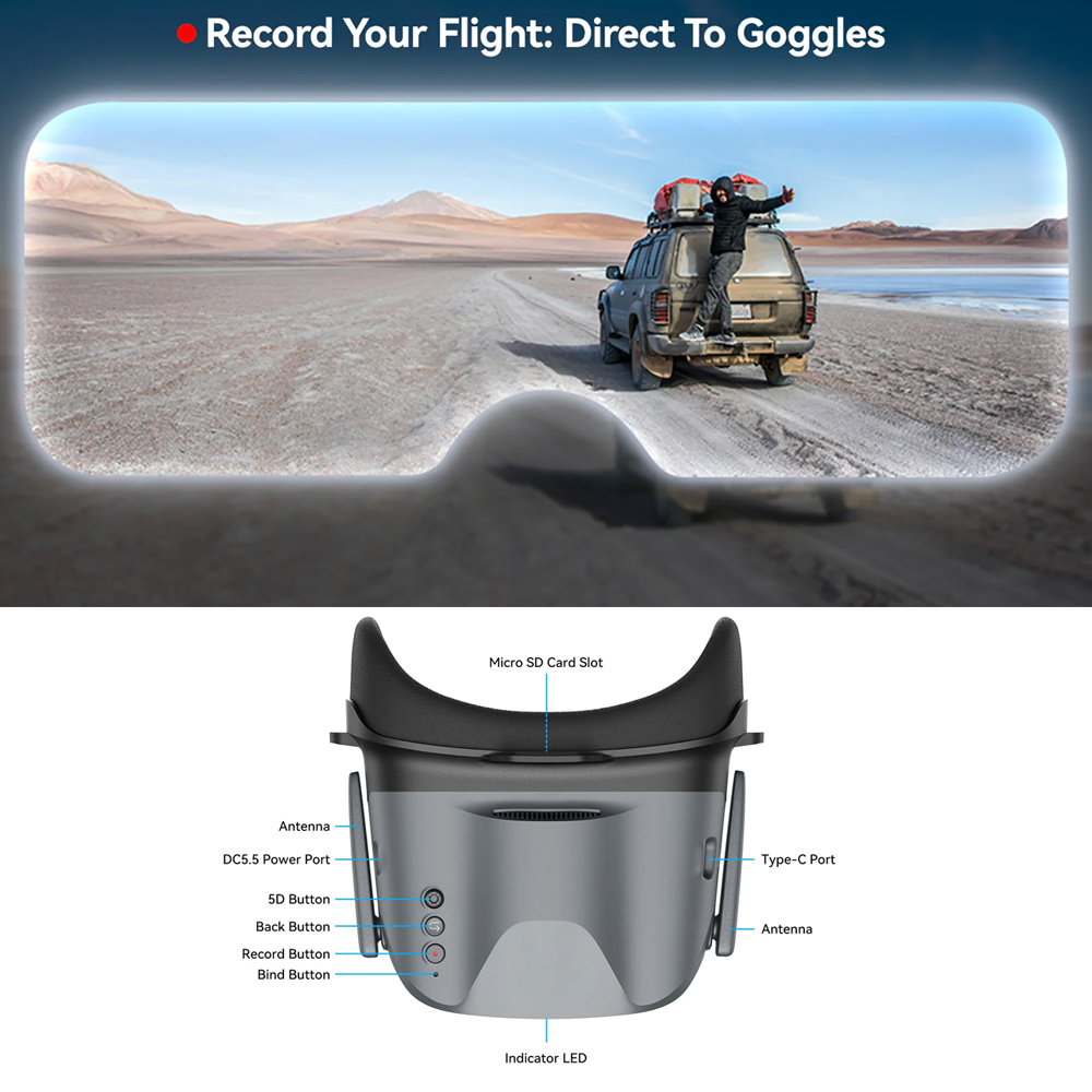 Gafas FPV BETAFPV VR04 HD Pro  - Goggles Fpv reseña y precio