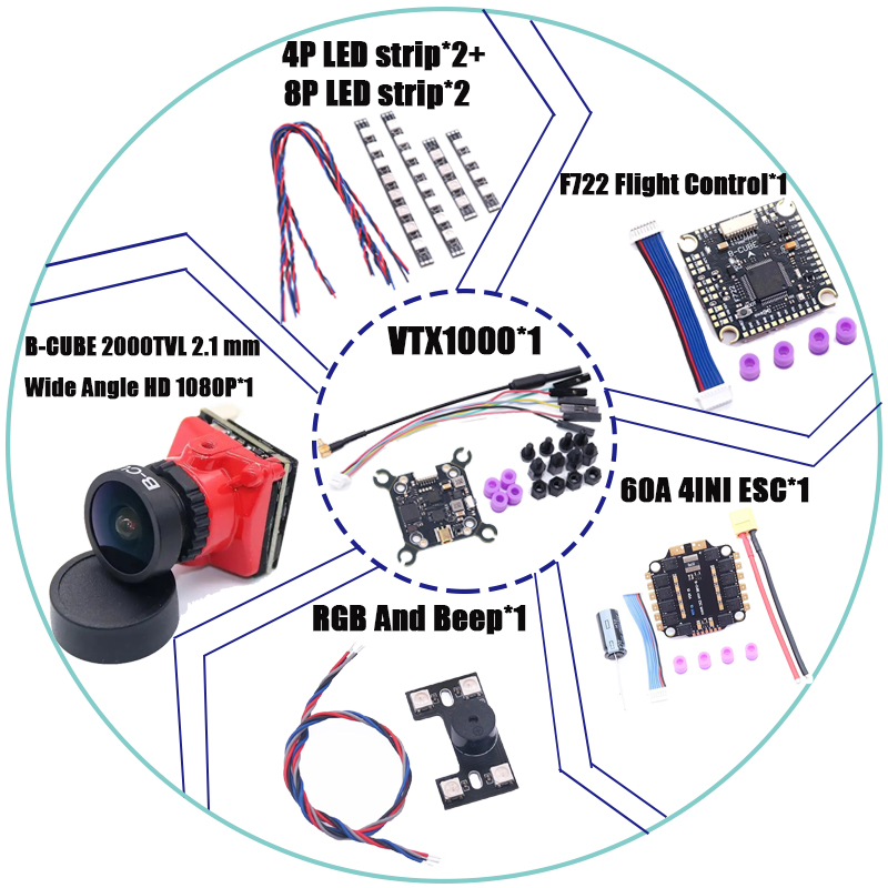 RCtoSky F4V3S PLUS F722 F745 H - F722 Flight Controller reseña y precio