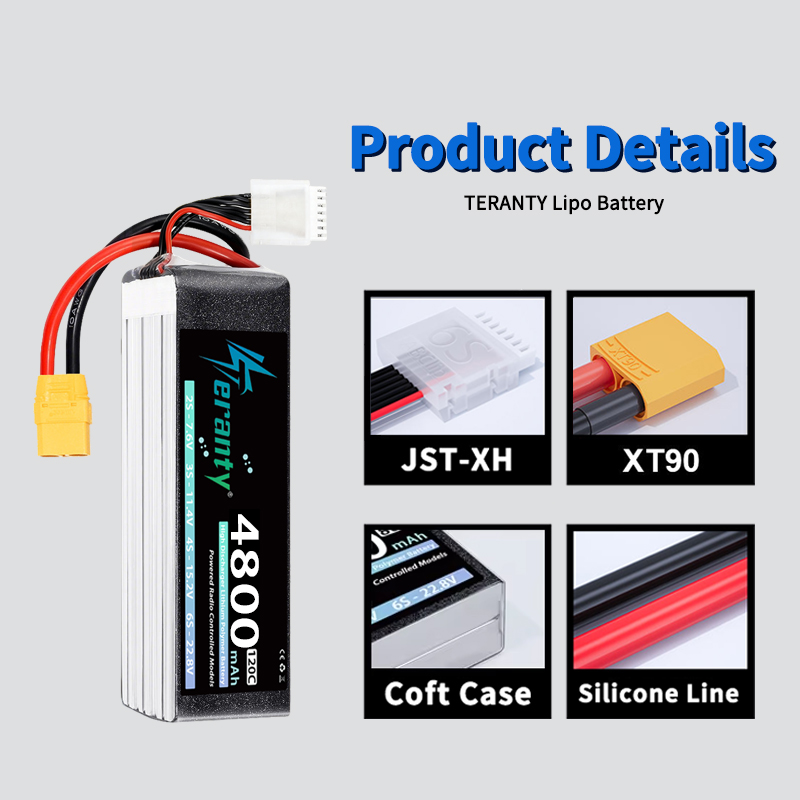 Batería Lipo TERANTY 6S 4800mA - Lipo Battery 6S reseña y precio