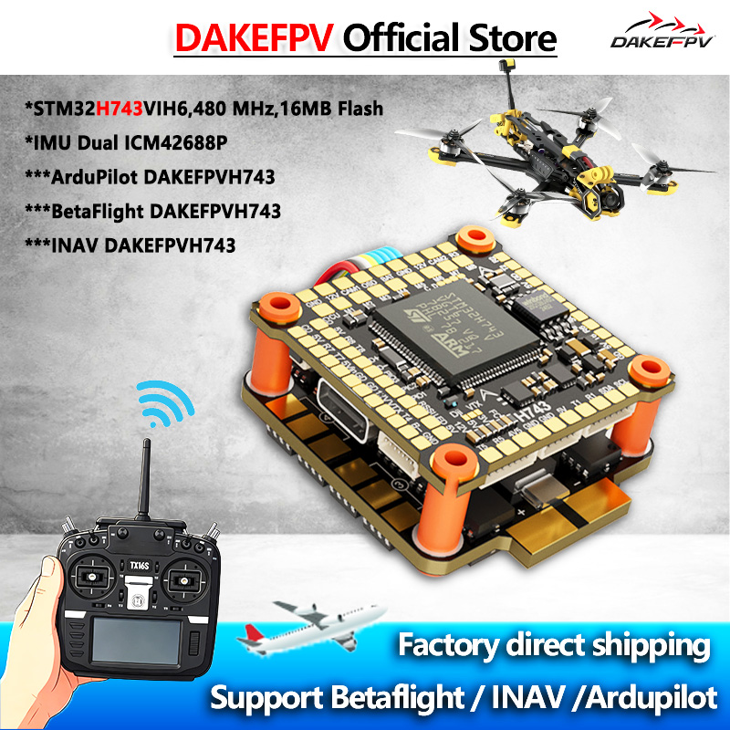 DAKEFPV H743 FC 6S 55A 8S 70A  - Betaflight Fc reseña y precio