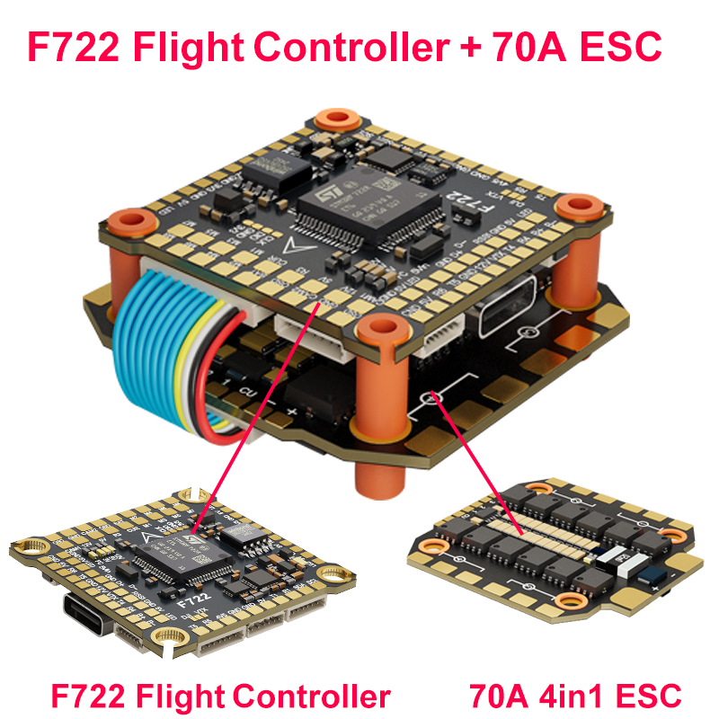 DAKEFPV F722 60A Stack ICM4268 - F722 Flight Controller reseña y precio