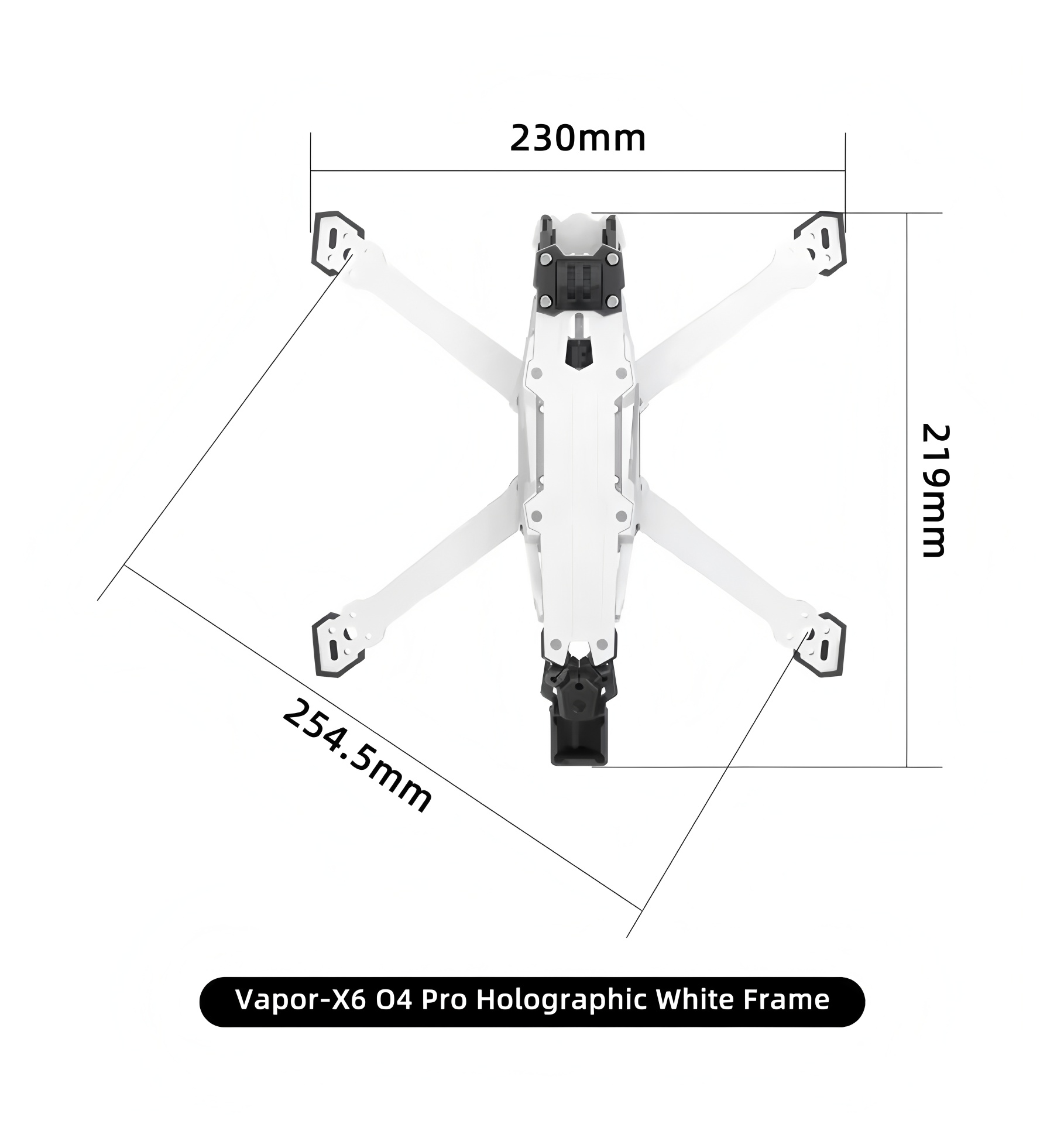 GEPRC Vapor D5/x5/x6 O4 Pro Fr - Carbon Fiber Drone Frame reseña y precio