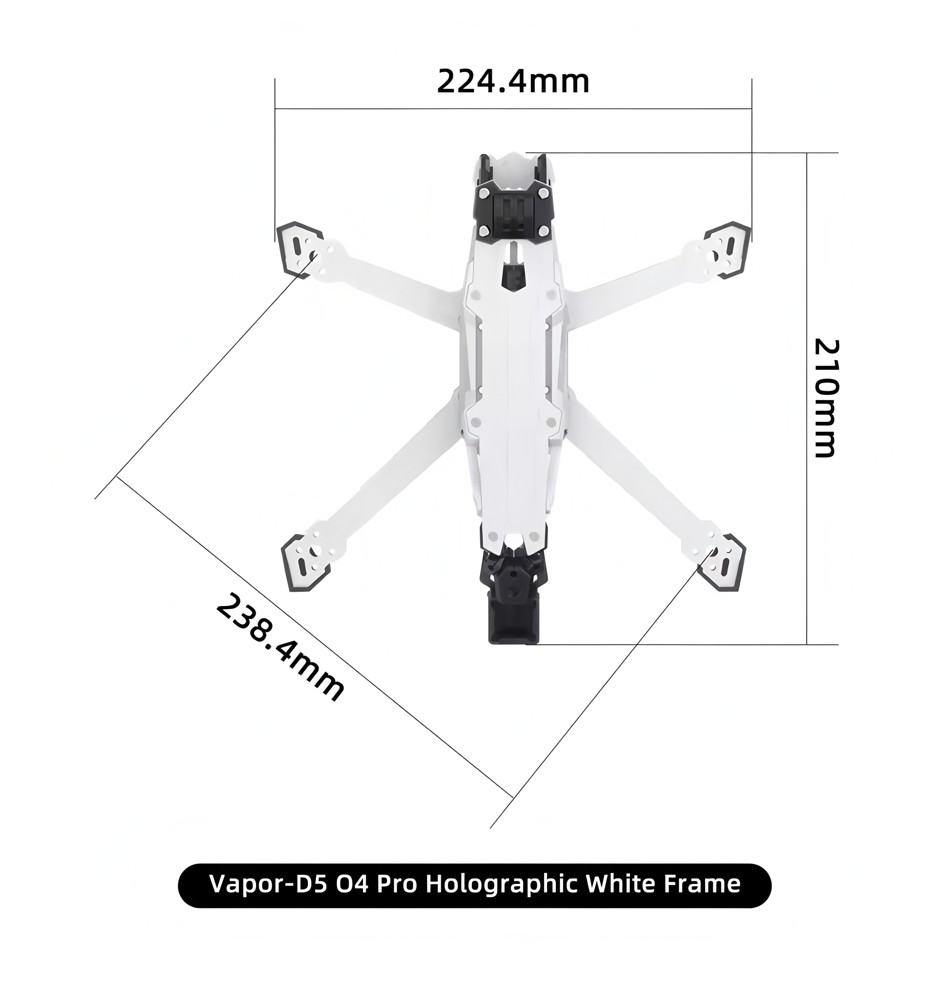 GEPRC Vapor D5/x5/x6 O4 Pro Fr - Carbon Fiber Drone Frame reseña y precio