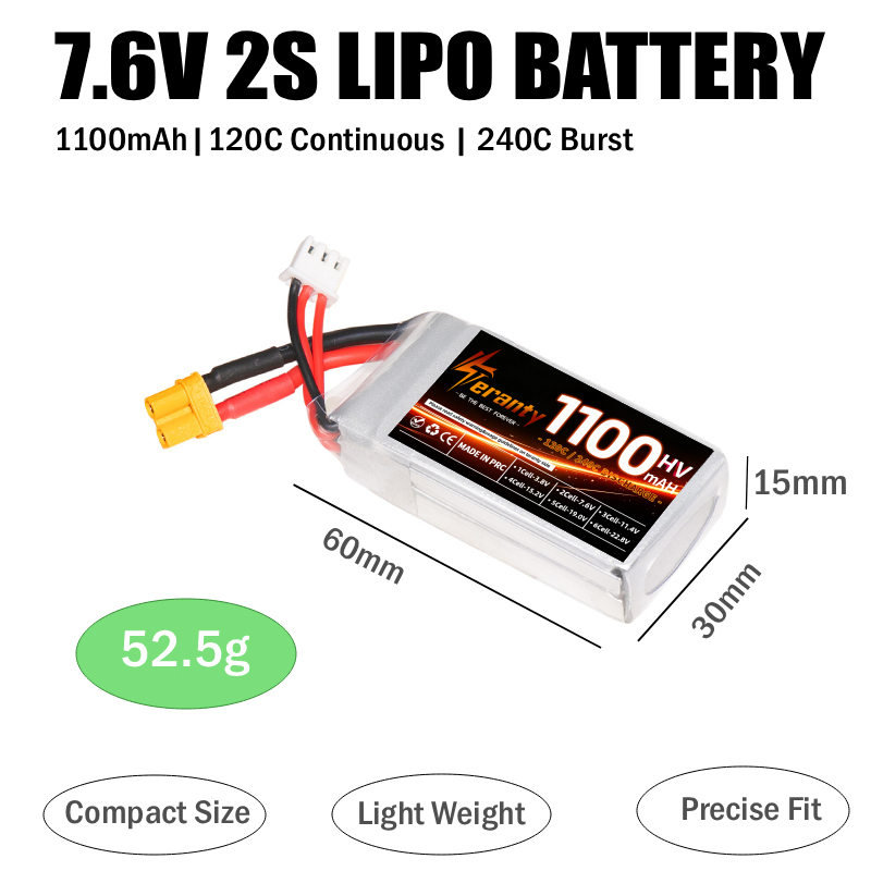 Batería LiPo HV Teranty 2S 3S  - Lipo Battery 4S reseña y precio