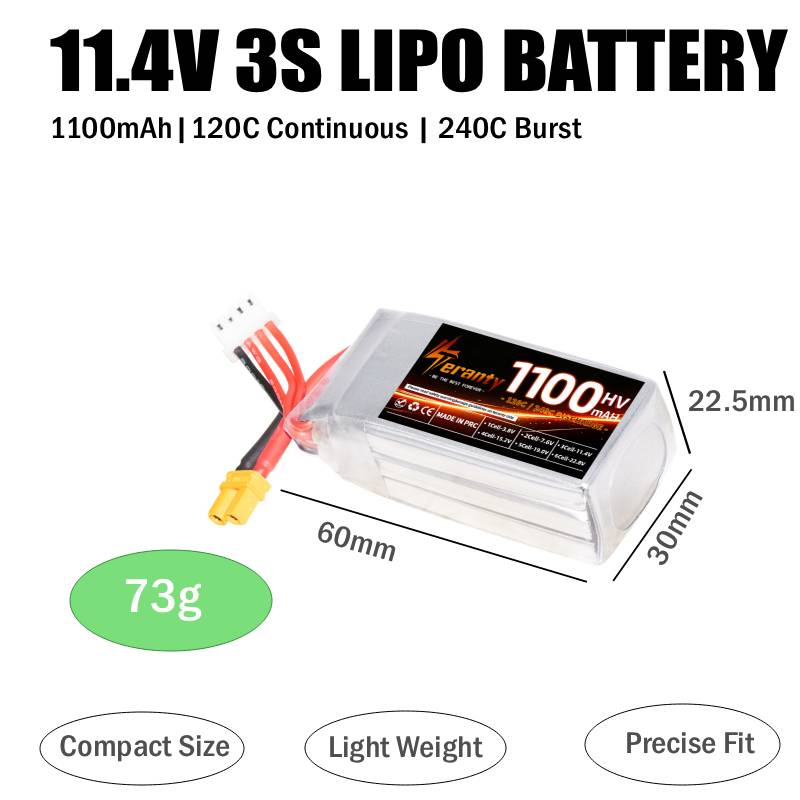 Batería LiPo HV Teranty 2S 3S  - Lipo Battery 4S reseña y precio