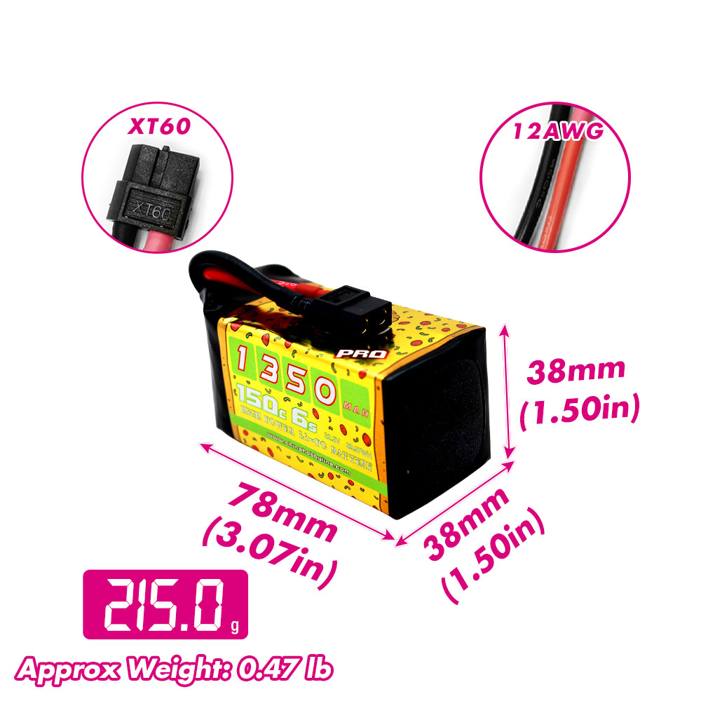 2 Baterías Lipo CNHL 6S 22.2V  - Smoke Stopper reseña y precio