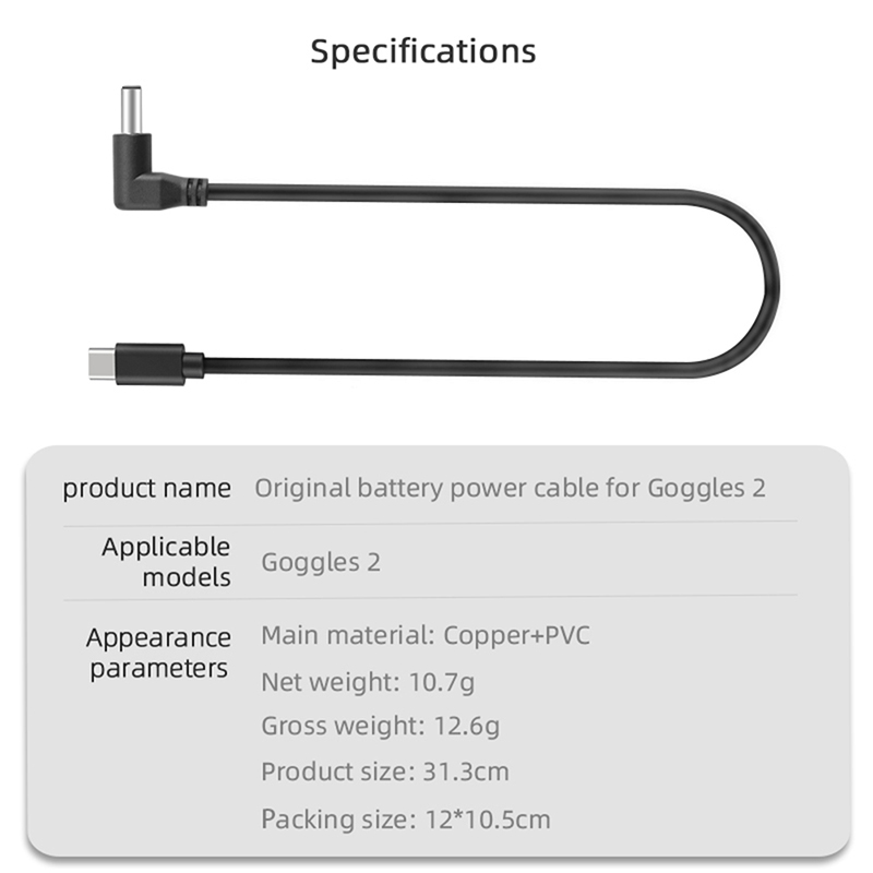 Cable de batería Original para - Dji Goggles reseña y precio