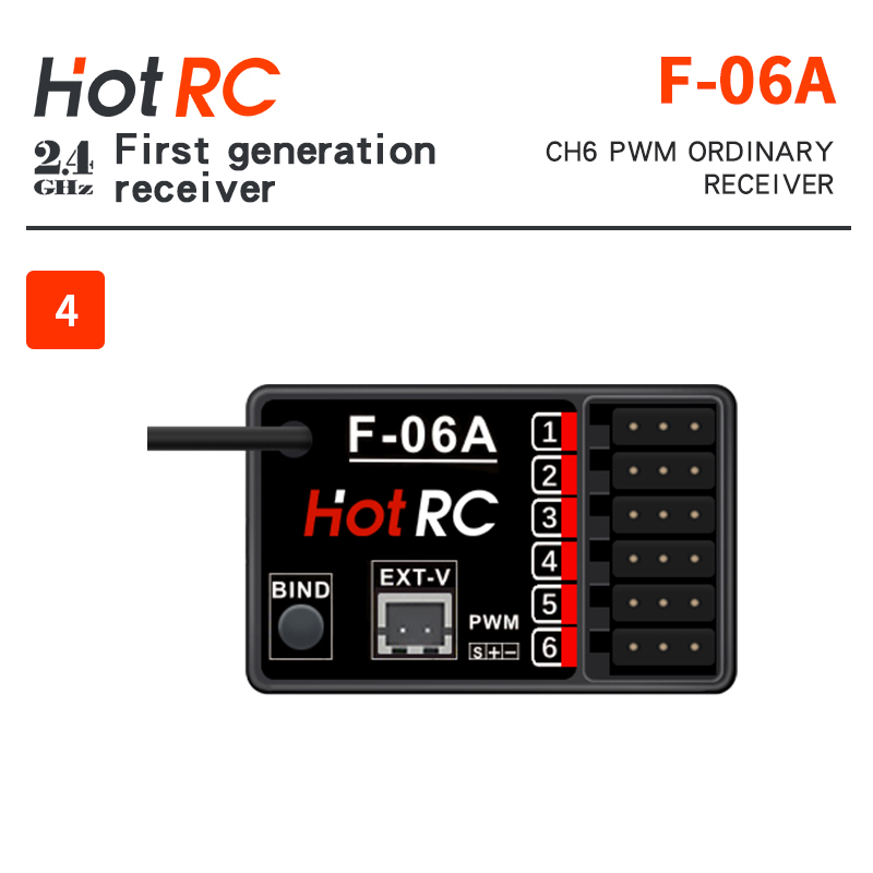 Receptores HOTRC de 2,4 Ghz F- - Radio Transmitter 2.4Ghz reseña y precio